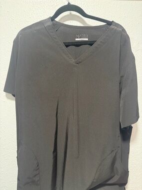 Matix Black V-Neck Short Sleeve Tee